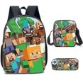 thumbnail image 1 of Mochila para periféricos del juego Minecraft, conjunto de tres piezas, alta calidad, alta calidad, 1 of 4