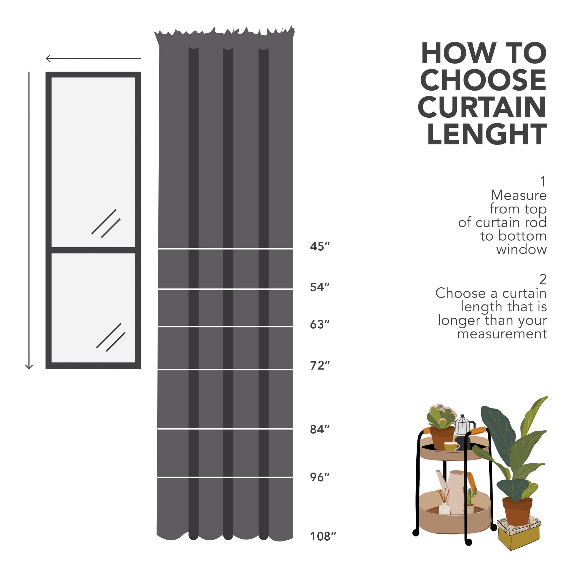 ZOPZO Blackout Curtains 84 inch length Rod Pocket Energy Saving Drapes for Living Room 52 x 84 inch Dark Gray Set of 2