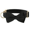 thumbnail image 1 of HLONK Durable Polyamide Adjustable Velvet Dog Collar - with Bowtie and Metal Buckle - Cute Solid Pattern for Small  Medium  and Large Dogs  Ideal Gift for Puppies, 1 of 6
