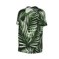 thumbnail image 2 of Balery Tropical Palm Leaves1 Baseball Jersey for Men Casual Button Down Shirts Short Sleeve Active Team Sports Uniform-4X-Large, 2 of 9