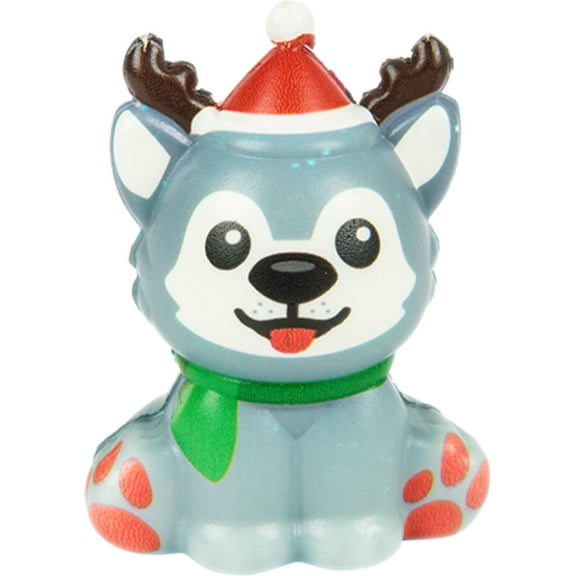 Christmas Winter North Pole Husky Squishie Toy Party Favor