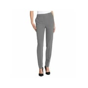 DKNY Womens Gray Zippered Wear To Work Skinny Pants 12