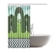 thumbnail image 2 of Cortina de Baño ABPHQTO Arco y Corazones Verdes con Rosas sobre Pedestal 160x180 cm, 2 of 3