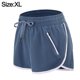 thumbnail image 2 of Pantalones cortos para correr para mujer, cintura elástica, cintura alta, bolsillos, deportivos, para entrenamiento, gimnasio, atléticos, 2 of 6