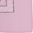 thumbnail image 3 of Light Pink Paisley Bandana - Single Piece 22x22, 3 of 3