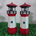 thumbnail image 2 of Luz De Faro Respetuoso Del Medio Ambiente Resina Duradera Solar Forma De Faro Decoración Led Minnieouse HA015621-00, 2 of 6
