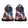 thumbnail image 5 of Rooster American flag US Shoes Sneakers for Women Men Black Size 8.5, 5 of 7
