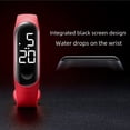thumbnail image 4 of Reloj digital LED blanco, moderno, resistente al agua, para estudiantes, personalizado, creativo, informal, para deportes al aire libre, 4 of 5