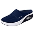 thumbnail image 2 of Domzle Shoes for Women Orthopedic Slip-On Walking Shoes with Cushion Comfort Slip On Shoes with Arch Support Breathable Knit Upper Casual Walking Shoes Navy, 2 of 4
