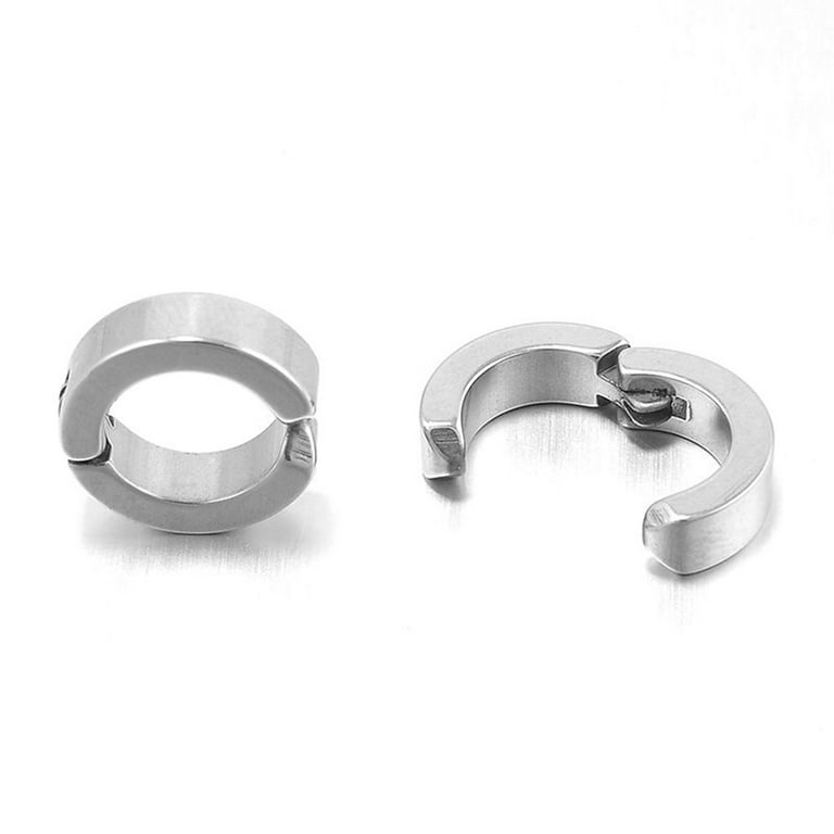 ONESING 20 Pcs Clip On Earrings for Men Magnetic Earrings for Men Dangle  Earring Hoop Sterling Earrings Men Stainless Steel Non Pierced Magnetic