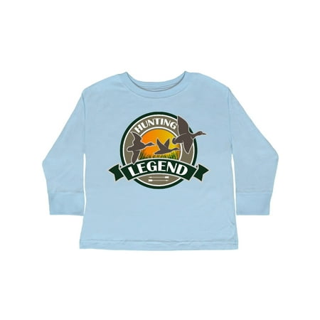 

Inktastic Duck Hunting Legend Gift Toddler Boy or Toddler Girl Long Sleeve T-Shirt