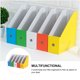 thumbnail image 3 of 1 juego de estante de almacenamiento de documentos de archivo Estantería de escritorio Archivos de oficina Soporte de libros, 3 of 5