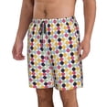 thumbnail image 2 of KLL Polka Dot Men's Casual Summer Beach Shorts Hawaiian Shorts with Pockets-XX-Large, 2 of 5