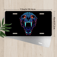thumbnail image 2 of 1 Pcs 2D Flat License Plate Covers & Frames, Skull with Glowing For Decorative Front, Waterproof For Decoration Aluminum License Plate Covers & Frames Cover For Men Women, 12" X 6", 2 of 6