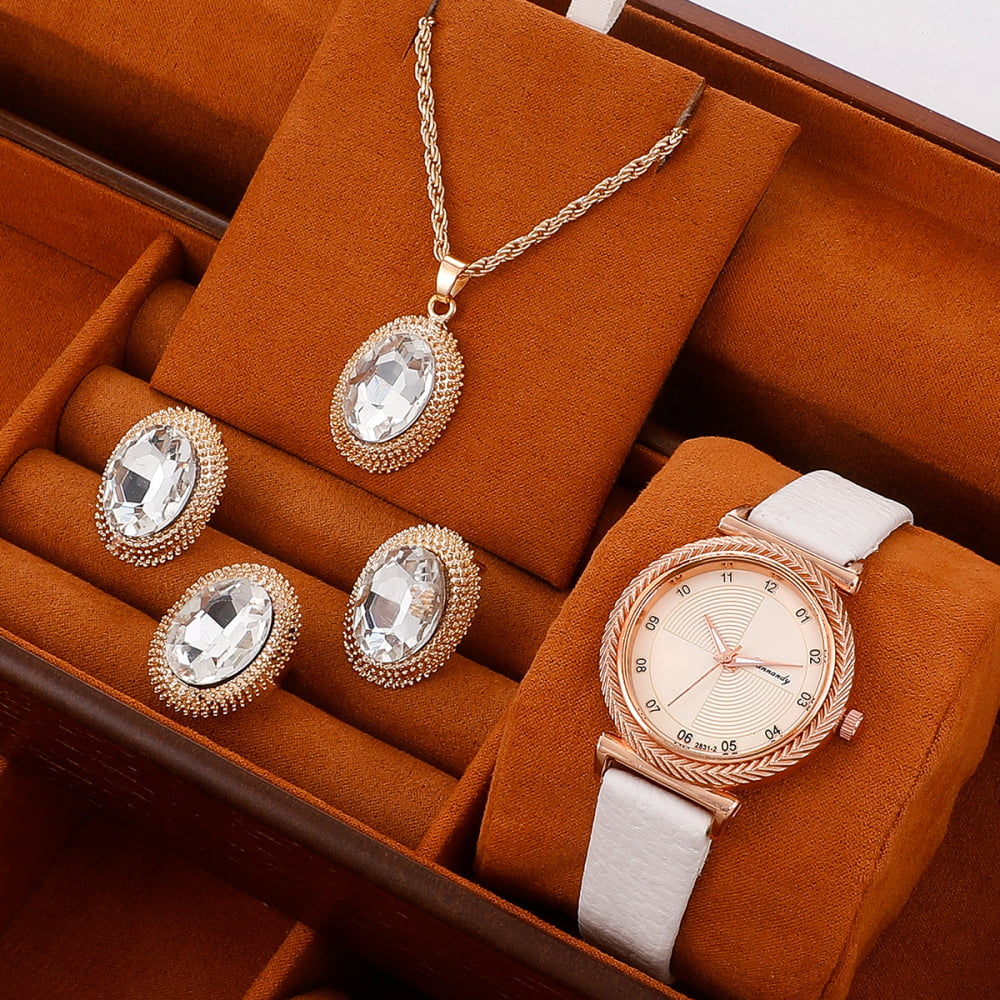 Set of Jewellery -Wrist Watch +Necklace & Earrings | Konga Online Shopping