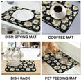 thumbnail image 2 of Coffee Bar Mat Accessories for Countertop Super Absorbent Anti-Slip Silicone Daisy Dish Drying Mats for Kitchen Counter Draining Pad Decor Gift Fit Coffee Maker Coffee Pot Espresso Machine 23inx15in, 2 of 6