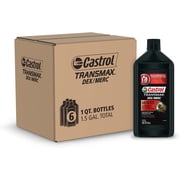 Castrol Transmax DEX/MERC Automatic Transmission Fluid, 1 Quart, Pack of 6
