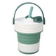 thumbnail image 3 of Taza de café plegable de 450ml, taza deportiva resistente a altas y bajas temperaturas de silicona verde ágata para viajes familiares y negocios, 3 of 14