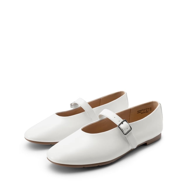 Zapatos Bailarinas Mary Jane para Mujer DREAM PAIRS Blancos Talla 8