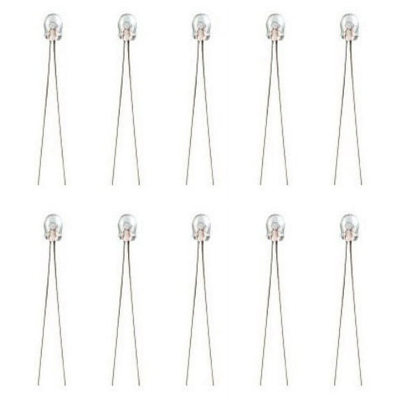 CEC Industries #7152 Bulbs, 5 V, 0.58 W, Wire Terminal Base, T-1 shape (Box of 10)