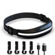 thumbnail image 1 of Lámpara Linterna LED COB para acampar, linterna frontal reflectante, recargable por USB para correr (negro), 1 of 6