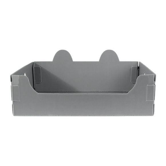 Arenero para gatos, inodoro portátil multifuncional, contenedor de arena para mascotas Gris