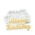 thumbnail image 4 of Vikakiooze Happy Birthday Silicone Molds,Food-grade Silicone Molds Non-stick DIY Cake Decoration,for Home Cooking Tools,Baking Sugar Decorating Tool, 4 of 5