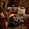 thumbnail image 3 of No Delicate Talk Just Big Bites Bass Fishing, Rustic Camping Scene, Warm Flannel Blanket for Cabin and Lodge, Outdoor Lovers person's Day Gift, Artistic Home Decor, 3 of 9