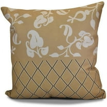 Simply Daisy 16" x 16" Scroll Dot Floral Print Outdoor Pillow