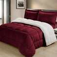 thumbnail image 6 of Home Classic Collection Micro Mink Sherpa Convertible Comforter Set, 6 of 7