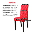 thumbnail image 4 of PicccoCasa 1 Piece Stretch Spandex Stretch Chair Cover,(M Size, Red), 4 of 7