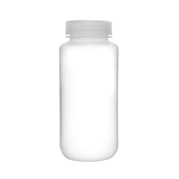 Reagent Bottle, 500ml - Wide Mouth with Screw Cap - Polypropylene - Translucent - Eisco Labs