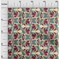 thumbnail image 1 of oneOone Polyester Lycra Fabric Leaves & Floral Block Print Fabric By The Yard 56 Inch Wide, 1 of 4