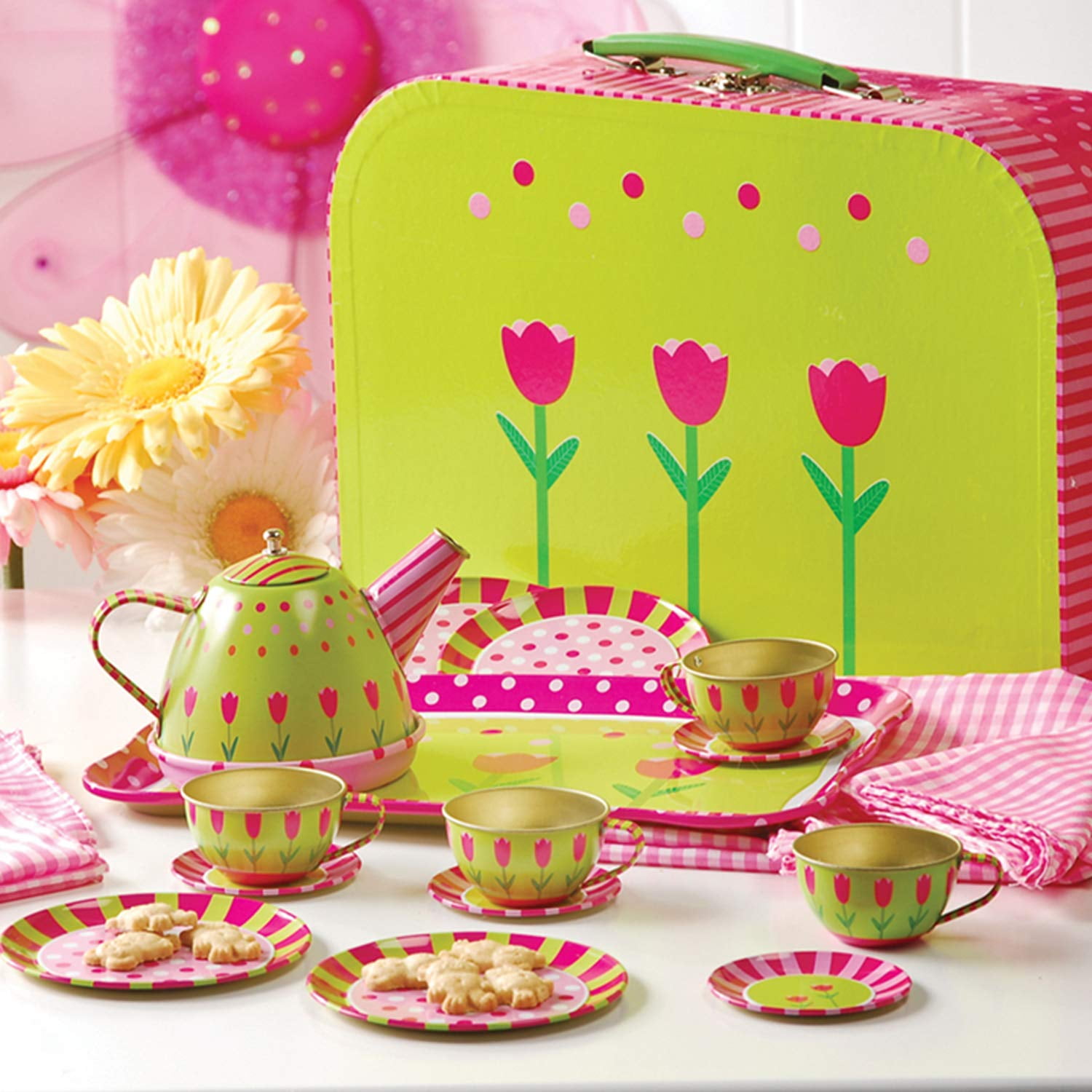 Alex pretend tin tea set new arrivals