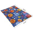 thumbnail image 4 of Pioneer Flower Floral Print Pattern Blanket,Comfortable Soft Flannel Throw Blanket,All Season,Warm Lightweight Blankets for Sofa Bed Couch Living Room Chair,40"x50", 4 of 4