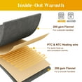 thumbnail image 4 of Sunvivi Dual Control Heated Blanket with 10 Heat Settings, Auto Off - King, Gray, 4 of 7