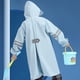 thumbnail image 5 of 2xl Chubasquero azul para niños con mochila, sombrero grande para niños medianos y grandes, chubasquero para estudiantes, 5 of 5