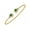 Emerald, variant on Emerald Gold Cuff Bracelet - 14K Gold Plated Open Bangle for Women - Simulated Emerald and Diamonds Cuff Bracelet for Women - Gifts for Her
