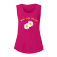 thumbnail image 2 of Charmgo Camisoles pour Femmes Tendance 2025 Chic Col Rond Manches Courtes T-Shirts Imprimés 2D Décontractés Coupe Ample Gilet Tunique Sans Manches Hauts d'Été pour Femmes Rose Vif P, 2 of 7