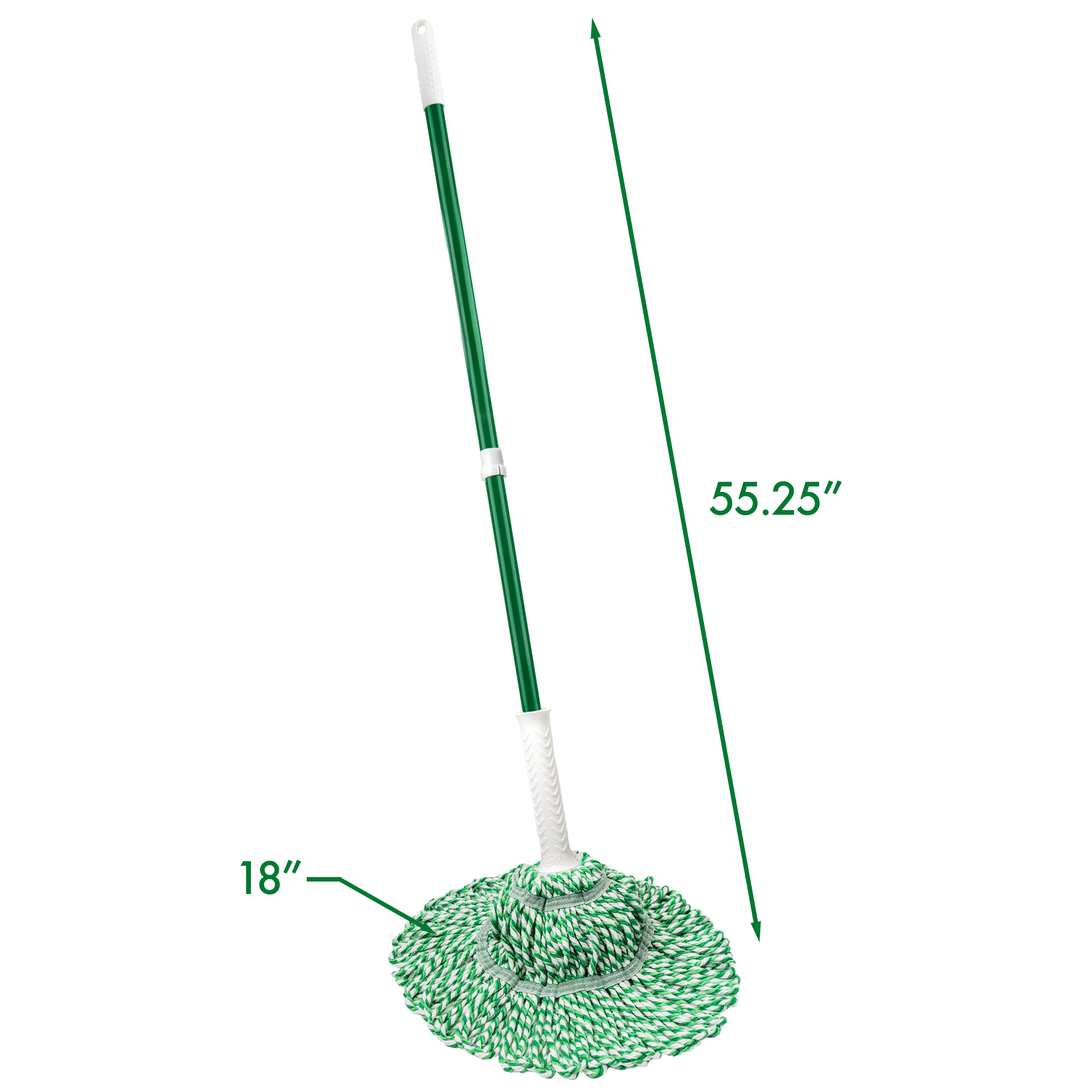 Libman Tornado Twist Mop with Cotton Blend Head, Green/White photo 8