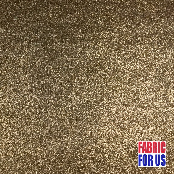 Bronze Foil Pattern on Black Stretch Lt. Weight Stretch Poly Spandex Fabric 58"