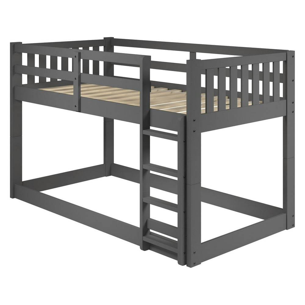 Woodcrest Low Platform Twin Over Twin Bunk Bed