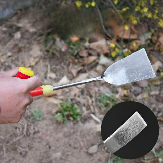Trim Tool Field Garlic Shovel Wild Vegetable Shovel Thickened Steel Manual Garlic Digging Hoeing Gardening Implement for Efficient Weeding