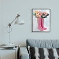 thumbnail image 5 of Stupell Industries Spring Roses in Pink Rainboots Floral Arrangement Framed Wall Art Design by Ziwei Li, 24" x 30", Black Framed, 5 of 5