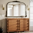 thumbnail image 2 of Easy4Home 44"x32" Vintage Mirror Arched Decorative Wall Mirror, Antique Bronze, 2 of 6