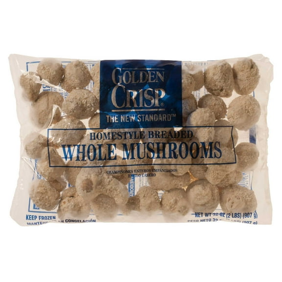 McCain Golden Crisp Homestyle Breaded Whole Mushroom - Appetizer, 2 Pound - 6 per case.
