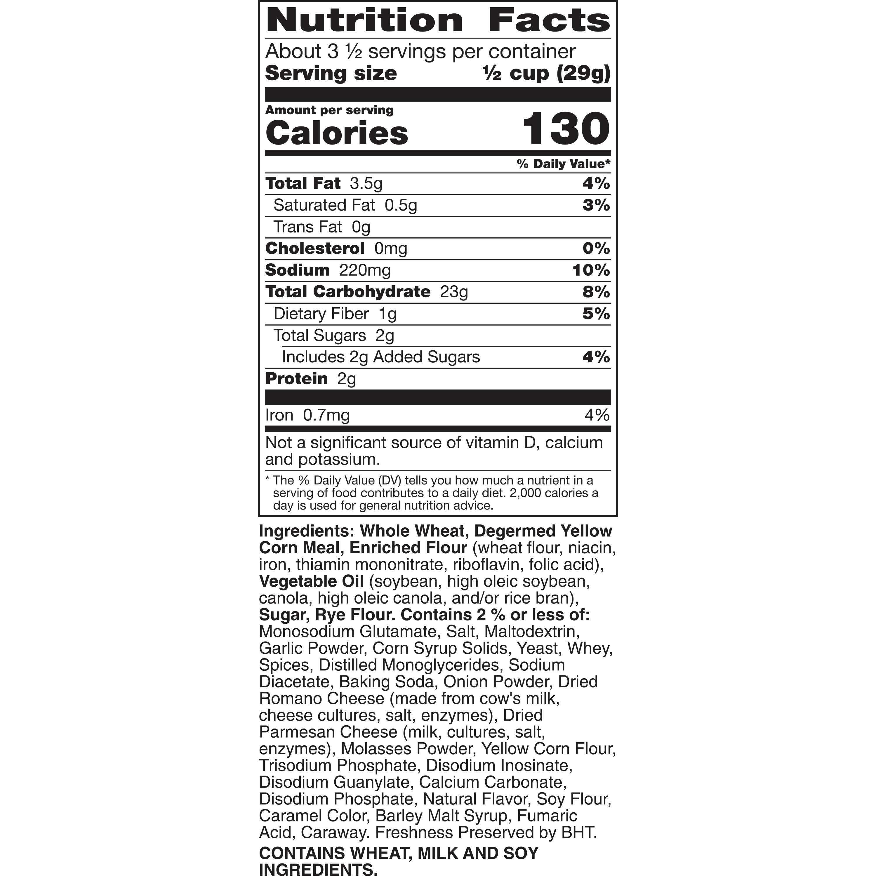 Chex Mix Snack Mix, Savory Bold Party Blend, 3.75 oz Bag