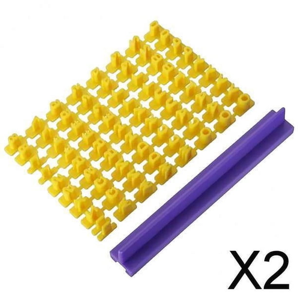 2x Alfabeto Letra Número Pastel Molde Galleta Prensa Sello Herramientas DIY 2 piezas