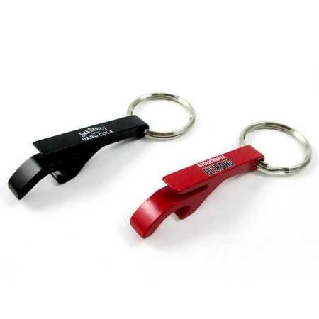 - 24 Pc Can Opener Keychain Aluminum Bottle Cap Beer Bar Tool Keyring Key Ring New
