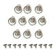 thumbnail image 1 of 10 Juegos de Tachuelas de Junta Tórica con Botón de Cabeza Redonda de 10 Mm, Remaches de Tachuela Roscados para Hebilla de Cartera Plata Soledad Remaches de tornillo de anillo, 1 of 10